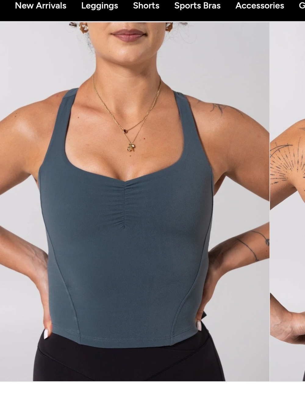 BuffBunny Enchanted Teal Karma Tank NWT
